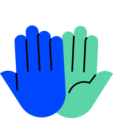 Handshake representing trust and partnership